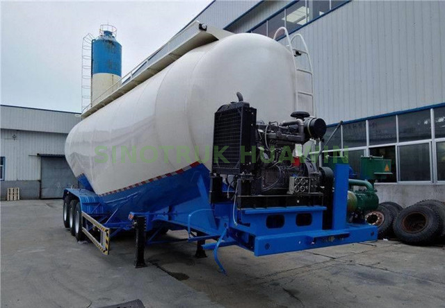 3-axle Cement Tanker نصف مقطورة -35CBM