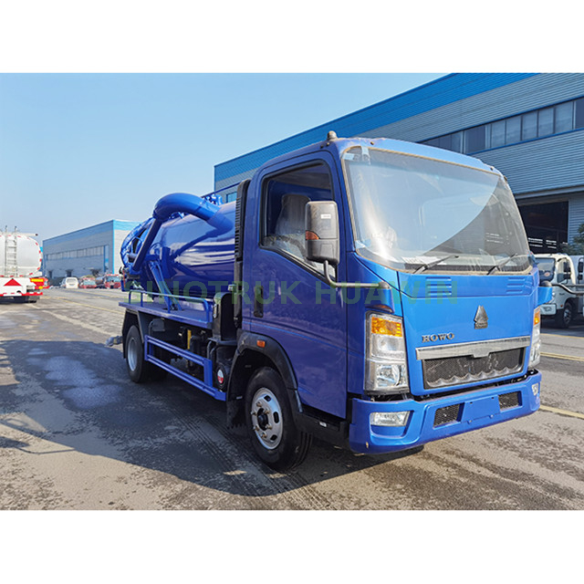 SINOTRUK HOWO 4X2 شاحنة الصرف الصحي لـ 10CBM