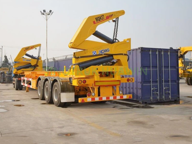 20FT Container Sidelifter Container Side Load Crane نصف مقطورة