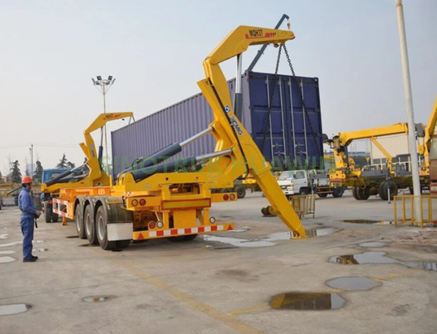 20FT Container Sidelifter Container Side Load Crane نصف مقطورة