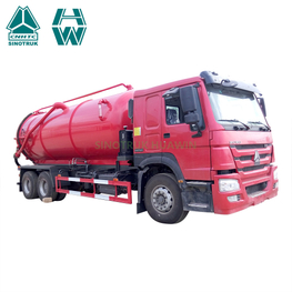ساينو تراك HOWO 6X4 فراغ شاحنة صهريج شفط مياه المجاري