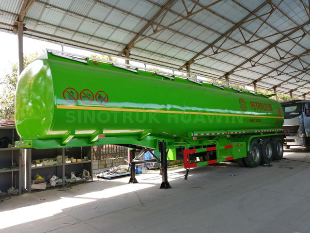 3 المحور الفولاذ المقاوم للصدأ ناقلة نصف مقطورة (36CBM)