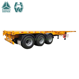 40FT 3 Axles Skeletal نصف مقطورة