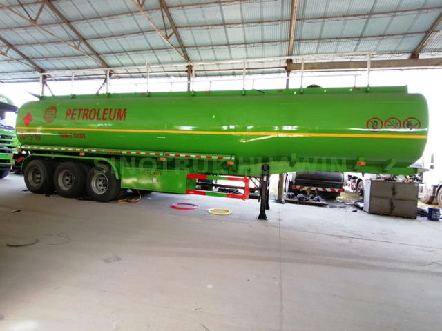 3 المحور الفولاذ المقاوم للصدأ ناقلة نصف مقطورة (36CBM)