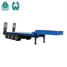 Sinotruk 4 Axles Lowbed نصف مقطورة