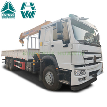 شاحنة HOWO 6x4 مع رافعة XCMG 14T