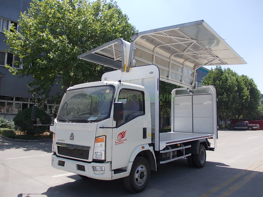 ساينو تراك HOWO 4X2 Wing Van Truck